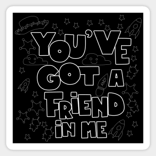 friends and friends Sticker